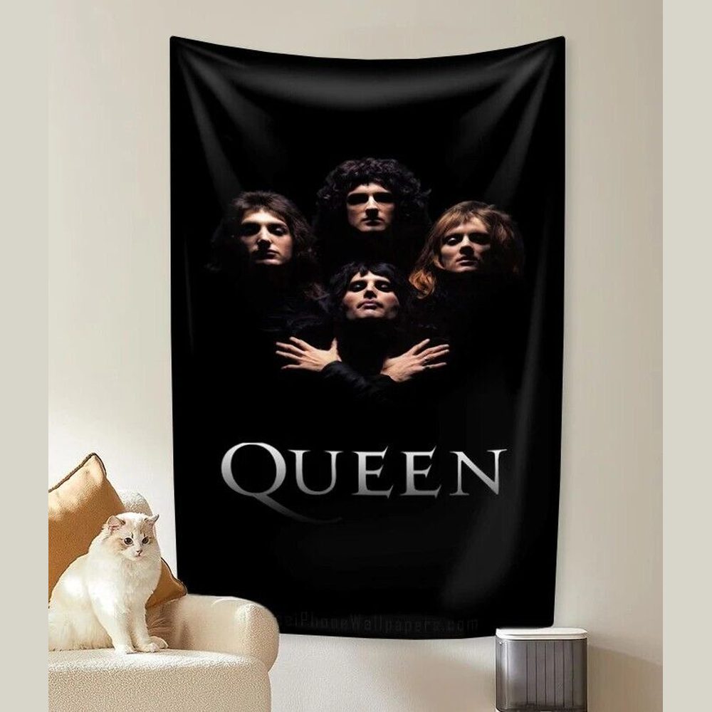 Queen Rock Band Flag Banner 3 ft x 5 ft NEW! Home & Garden:Yard, Garden & Outdoor Living:Décor:Flags Style Your Walls